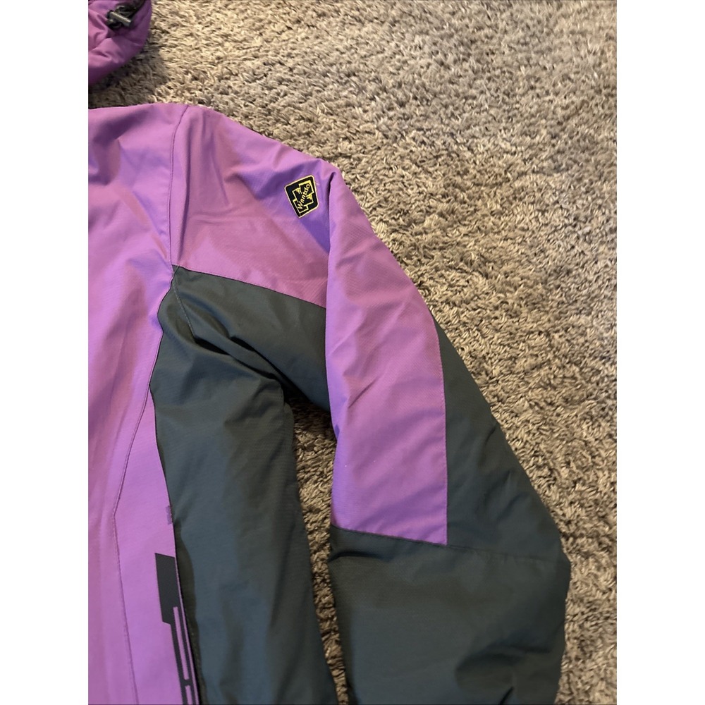 Wantdo Size Large Purple Womens Jacket‎ Ski Snow Skirt Hooded Purple Black Nice - Picture 7 of 12